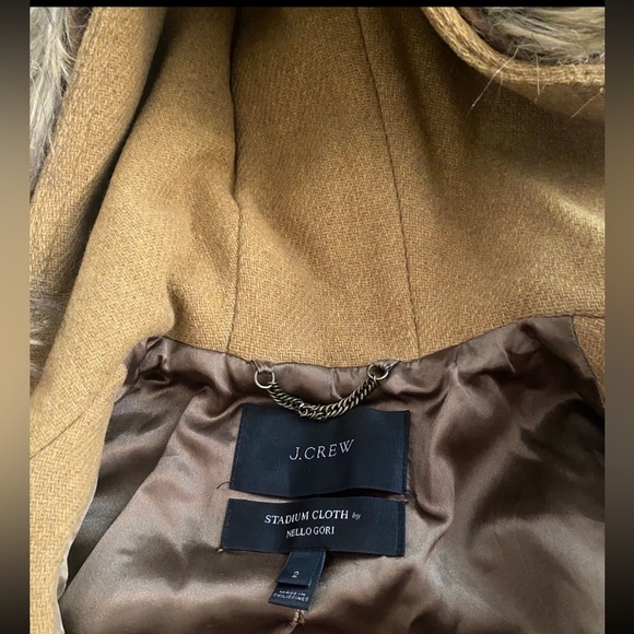 JCREW Tan Chateau parka in Italian stadium-cloth - Picture 6 of 13